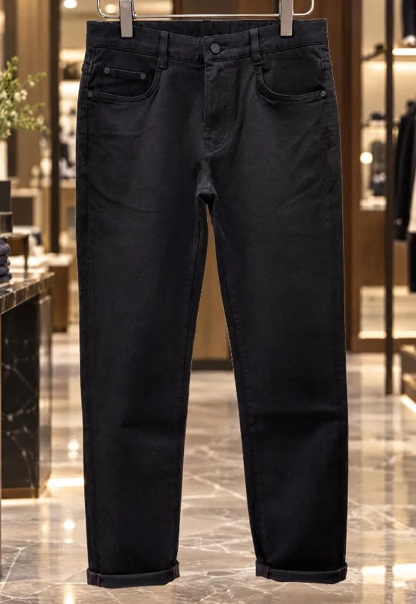 LOE Color Logo Jeans / Black - image