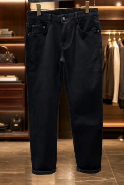 LV Blue Logo Jeans / Black