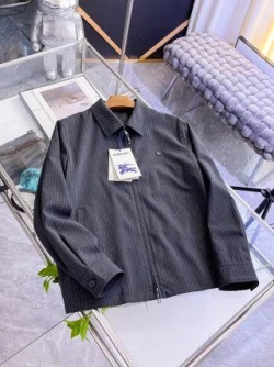 BUR Pinstripe Wool Jacket / Black