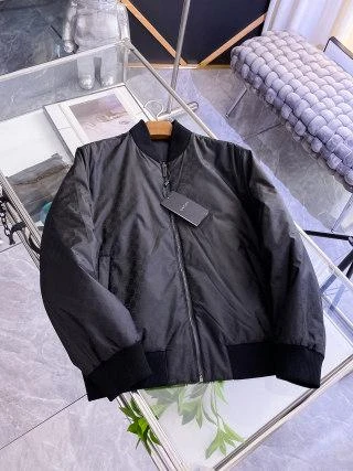 GG Padded Reversible Monogram Bomber / Black - image