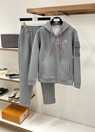 MON Hooded Sleeve Pocket Tracksuit / Grey - image