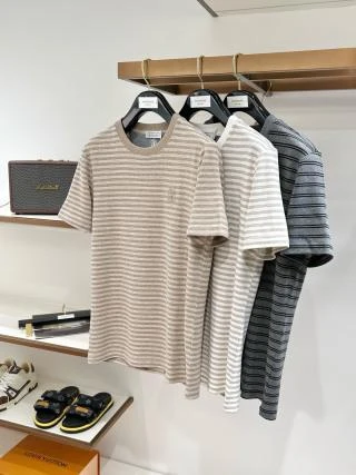 BC Fine Stripe Knit T-Shirt - image