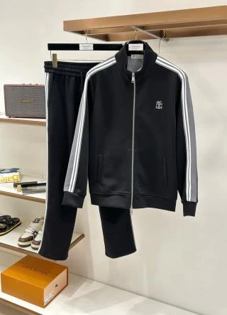 BC Contrast Stripe Zip Tracksuit / Black - image