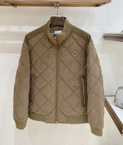 MON Diamond Quilted Jacket / Beige