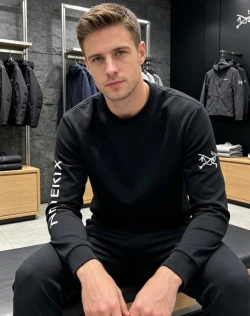 ARC Sleeve Lettering Long Sleeve / Black
