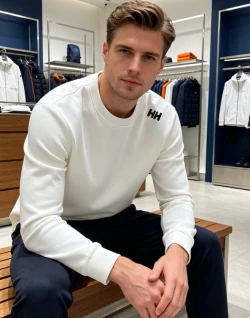 HH HH Shoulder Logo Long Sleeve / White