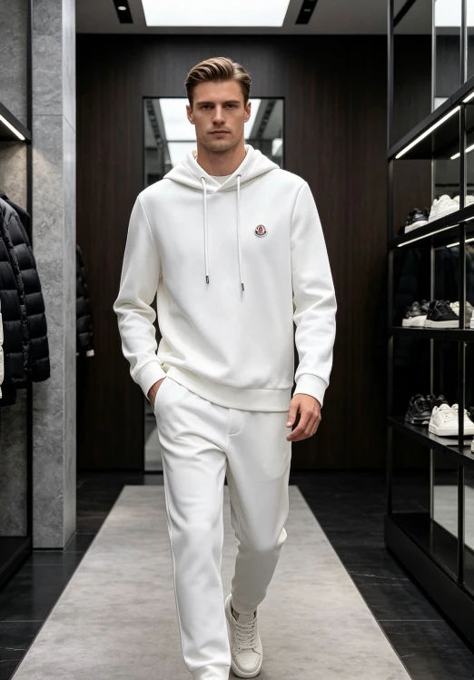 MON Small Logo Hoodie / White - image