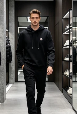 MON Small Logo Hoodie / Black