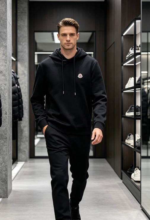 MON Small Logo Hoodie / Black - image