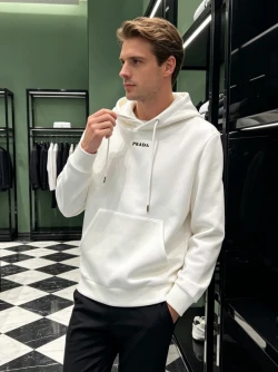 PRD Small Lettering Hoodie / White