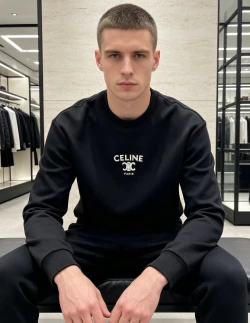 CEL Arch Logo Lettering Long Sleeve / Black
