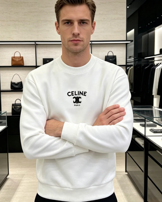 CEL Arch Logo Lettering Long Sleeve / White - image