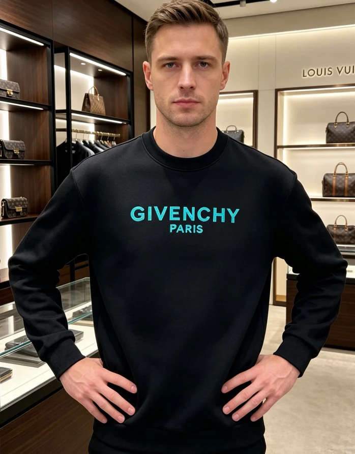 GIV Paris Color Lettering Long Sleeve / Black - image