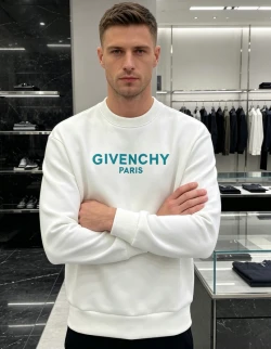 GIV Paris Color Lettering Long Sleeve / White