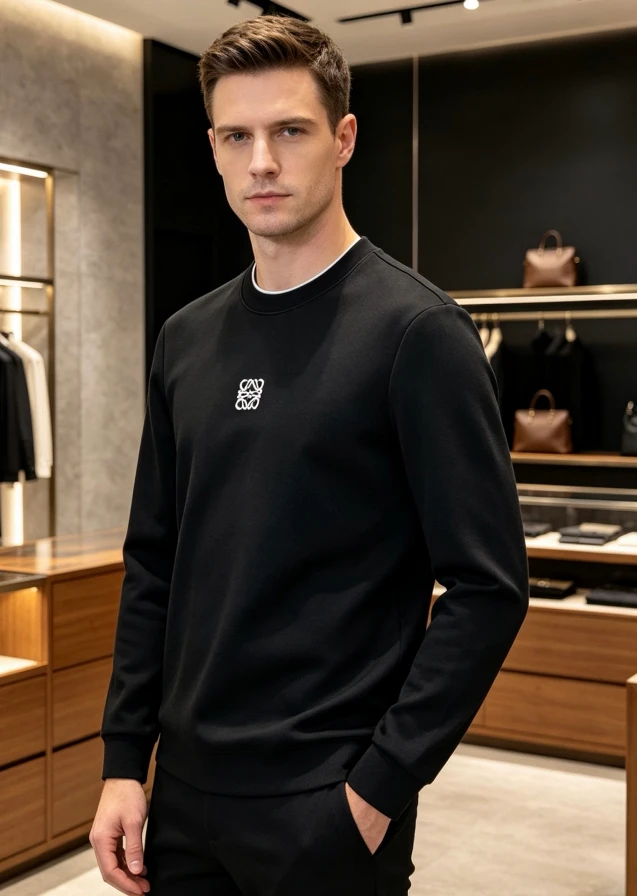 LOE Small Logo Long Sleeve / Black - image