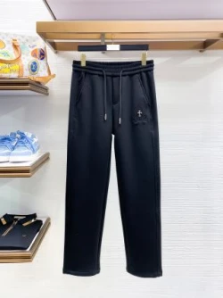 CH Drawstring Small Logo Pants / Black