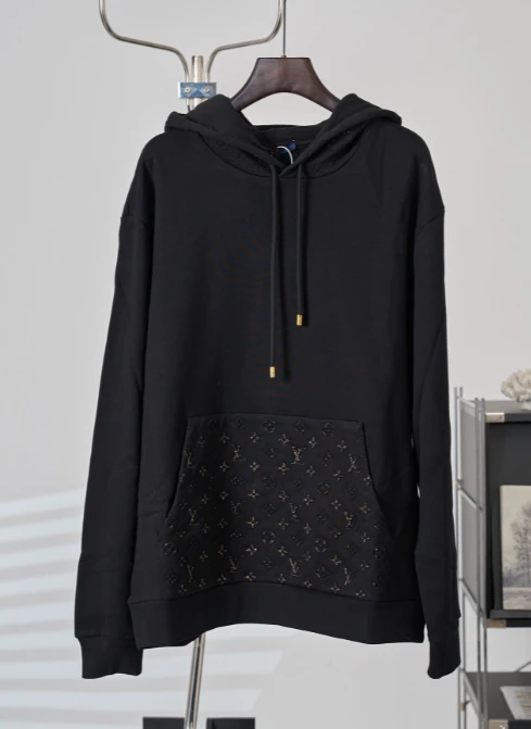 LV Reflective Embossed Monogram Sweatshirt Variant 2 / Black - image