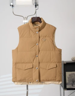 PRA Flap Pocket Down Vest / Caramel Brown