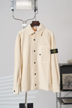 Stone Island Chest Pocket Corduroy Shirt / Ecru