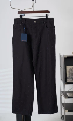 LV Tonal Monogram Jeans / Black