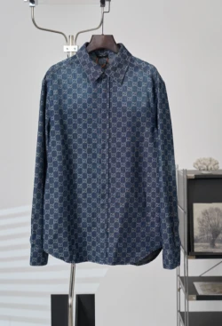 GUC GG Jacquard Denim Shirt / Blue