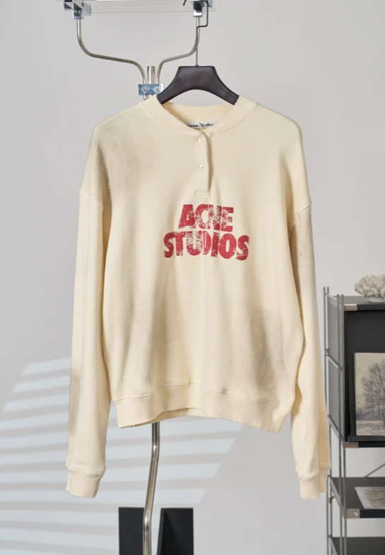 AS Vintage Lettering Sweatshirt / Ecru - image
