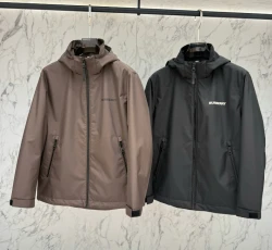 BUR Chest Lettering Hooded Jacket / Multiple Colors
