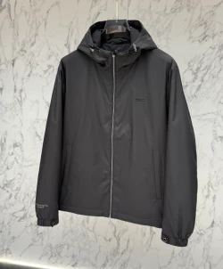 ZEG Tonal Zip Hooded Jacket / Dark Grey