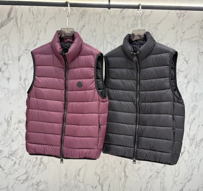 MON Round Logo Down Vest / Multiple Colors - image