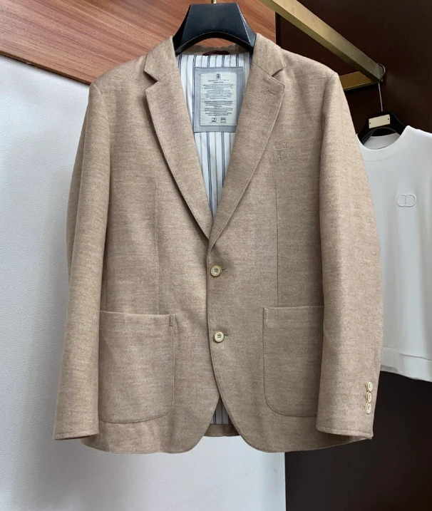 BC Two Pocket Wool Blazer / Beige - image