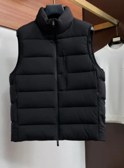 MON Tonal Logo Stand Collar Down Vest / Multiple Colors