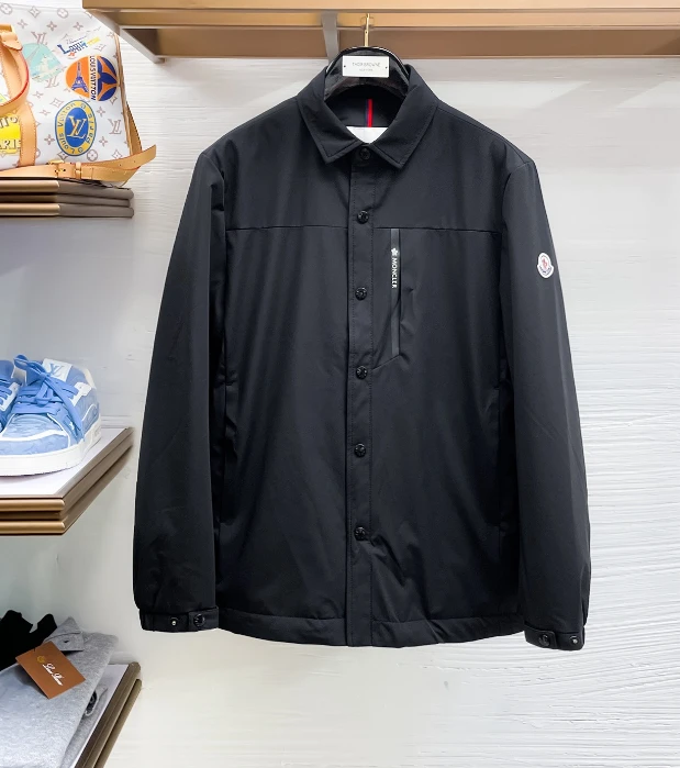 MON Collared Button Jacket / Black - image