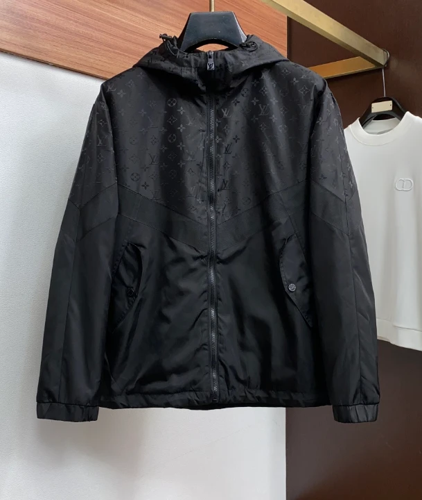 LV Monogram Jacquard Hooded Jacket / Black - image