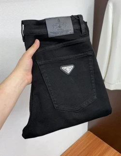 PRA Triangle Logo Jeans / Black