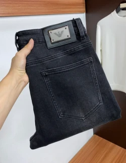 Armani Eagle Logo Jeans / Black