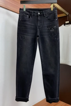 Armani Eagle Logo Jeans / Black