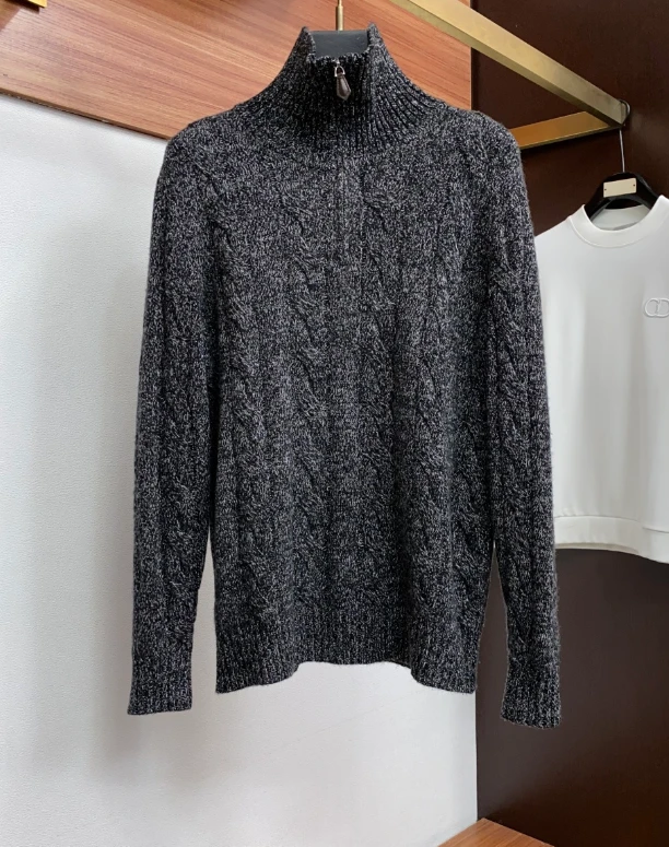 LP Textured Knit Half Zip Sweater / Multiple Colors - image