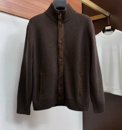 LP Stand Collar Zip Cardigan / Multiple Colors