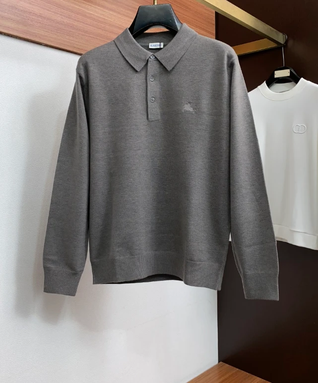 BUR Long Sleeve Knit Polo / Multiple Colors - image