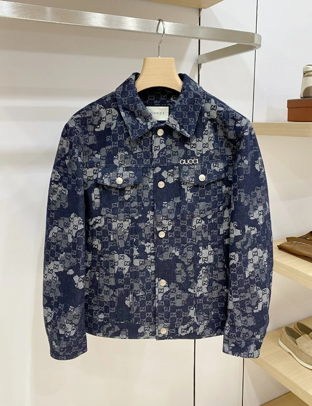 GUC Floral GG Denim Jacket / Multiple Colors - image