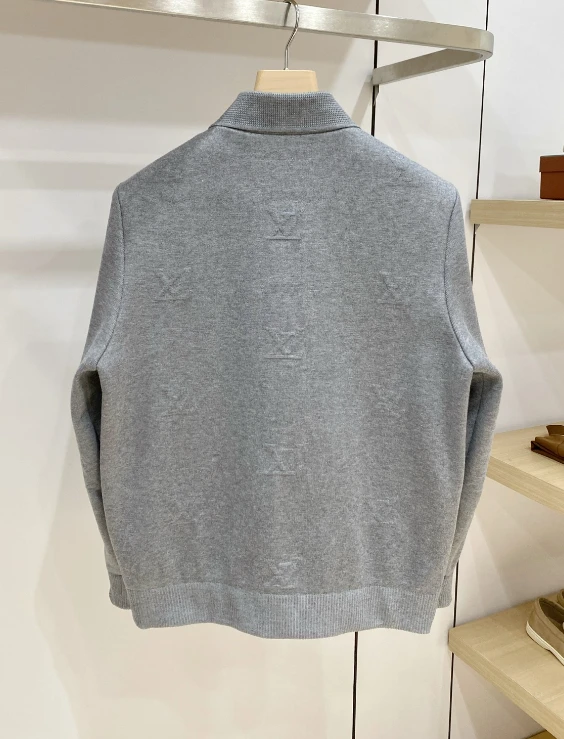 LV Collared Knit Sleeve Jacket / Multiple Colors - image