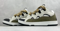 Lanvin Curb Wide Lace / Ecru & Green & Black