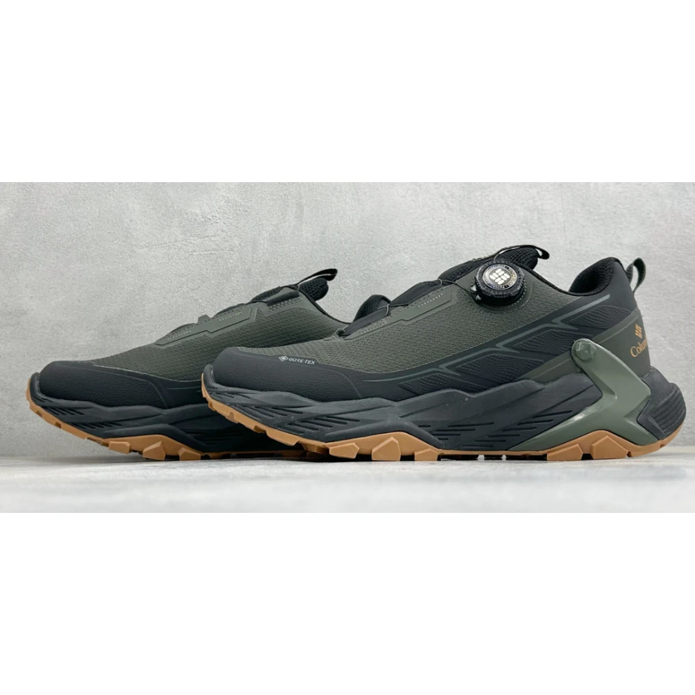 Columbia Quick Lace Hiking Shoes / Green & Black - image