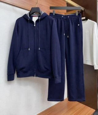 BC Zip Hoodie & Straight Leg Trousers Set / Navy - image