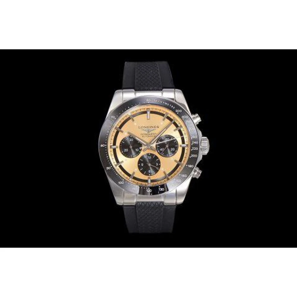 LNG Conquest Chronograph Rubber / Gold - image