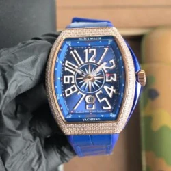 FM V45 Automatic Crystal Case / Blue
