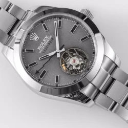 RLX Label Noir Tourbillon / Grey Steel