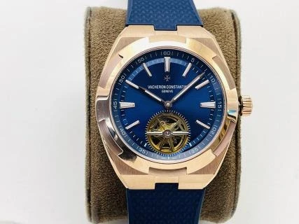 VC Overseas Tourbillon / RG Blue - image