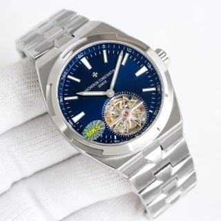 VC Overseas Tourbillon / Steel Blue - image