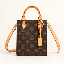 LV / Petit Sac Plat / Monogram Brown